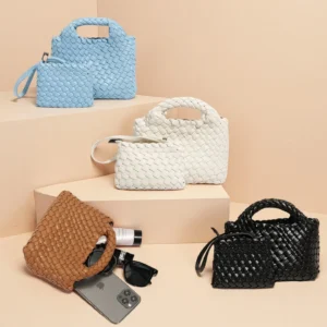 Woven Mini Chain Tote