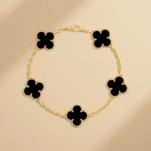 Alhambra Bracelet 5 Motifs Yellow Gold